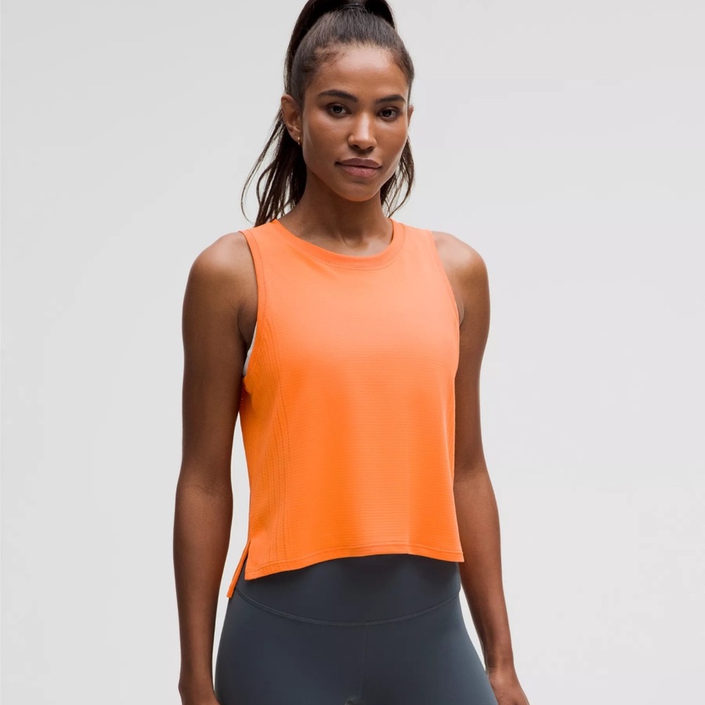 Lululemon Train To Be Orange Tank Top